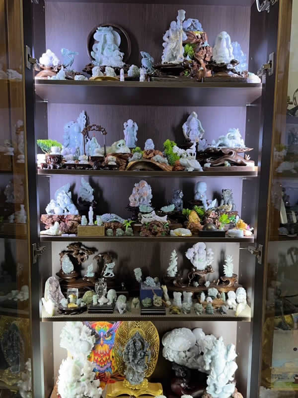 收購緬甸玉雕刻擺件