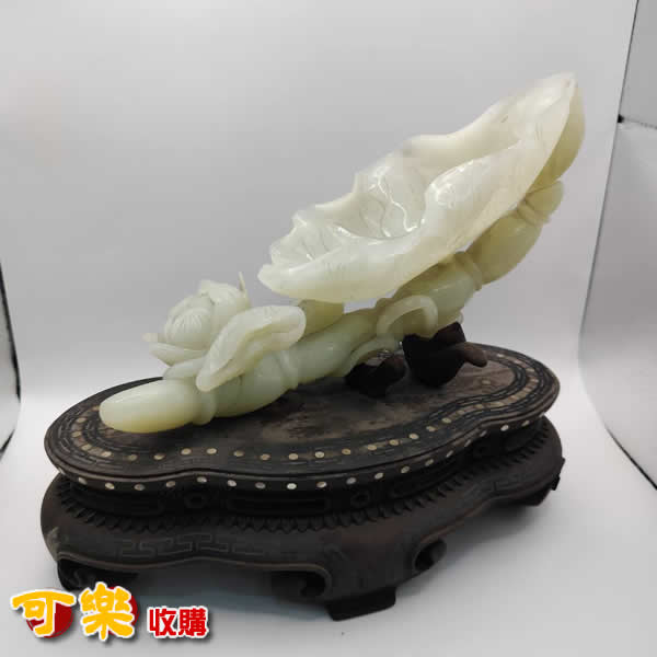 高雄收購和闐白玉擺件